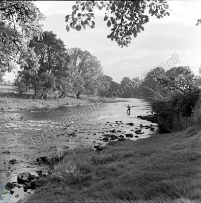 Fishing, River Wharfe, Bolton Abbey